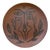 Slab Built Decorated Earthenware Platter in Manner of Jean Cocteau For Sale