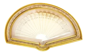 Victorian Professionally Framed Antique French Mother of Pearl Fan