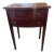 Mid 1800's Mahogany 2 Drawer Stand With Inlay Detail For Sale