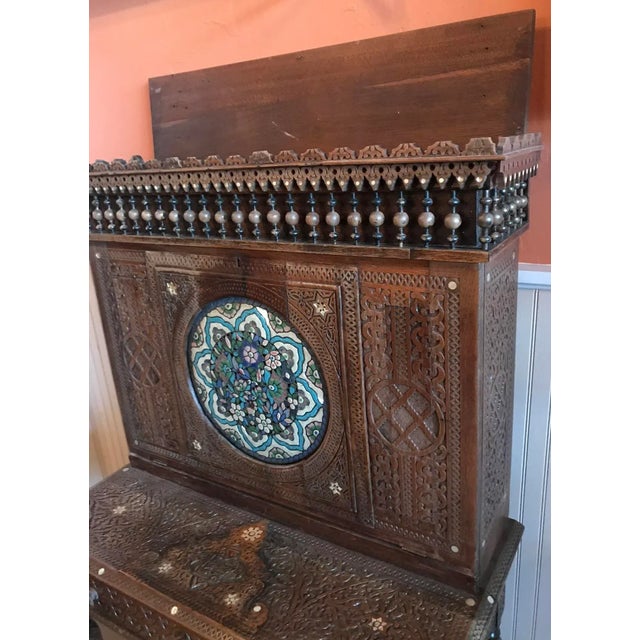 Late 18th Century Moroccan Secretary Cabinet For Sale - Image 4 of 7