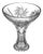 Crystal Vase Star Burst With Swirl; Wide Mouth, Vintage, Made in Germany For Sale