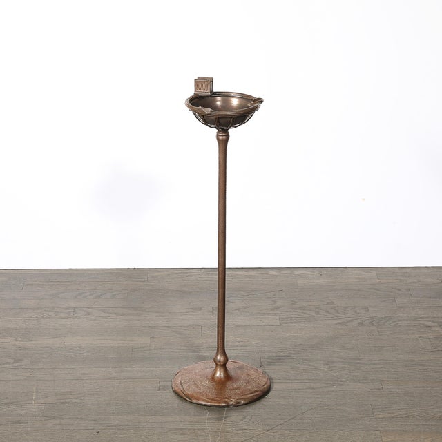 Bronze Art Deco Gilt Bronze Smoking Stand Signed Tiffany Studios New York #1649 For Sale - Image 8 of 18