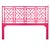 Chippendale Headboard California King - Pink For Sale In West Palm - Image 6 of 6