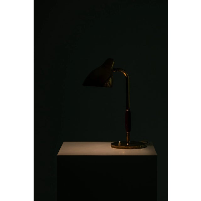 Wood Danish Table Lamp by Vilhelm Lauritzen for Louis Poulsen, 1940s For Sale - Image 7 of 9