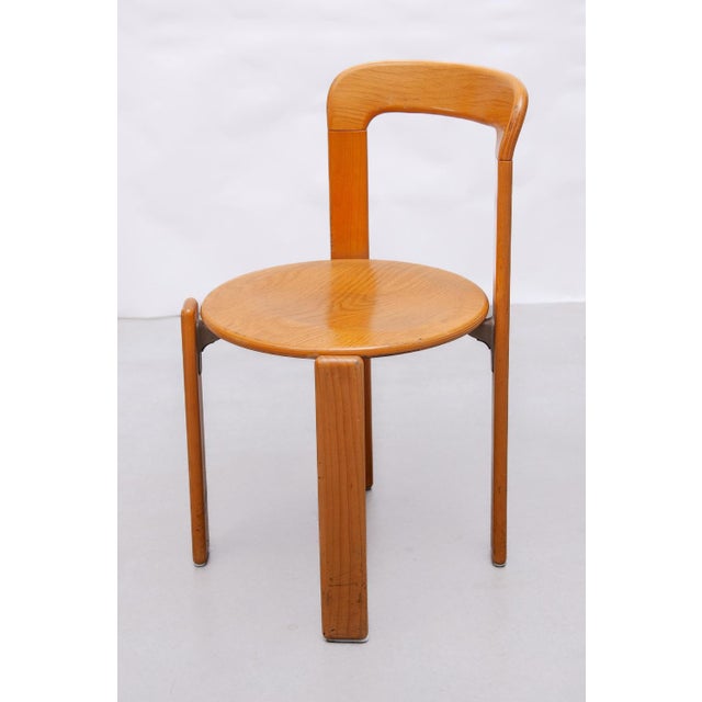 Bruno Rey Stacking Chairs by Bruno Rey for Kush & Co, 1970, Set of 6 For Sale - Image 4 of 18