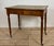 Antique English Style Wooden Writing Table with Leather Top and Drawers, 1930s For Sale - Image 4 of 13
