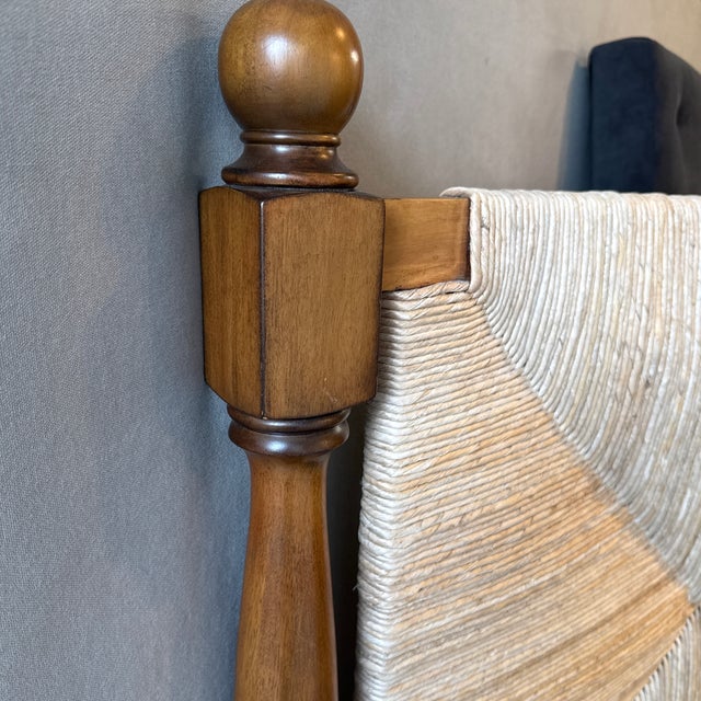 Early 21st Century Queen Size Woven Rush Headboard For Sale - Image 5 of 12