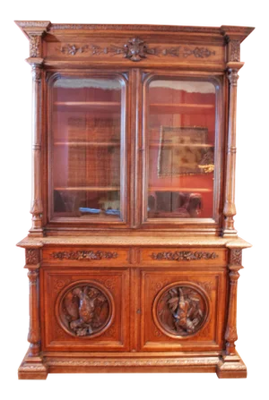 Carved French Oak Cabinet