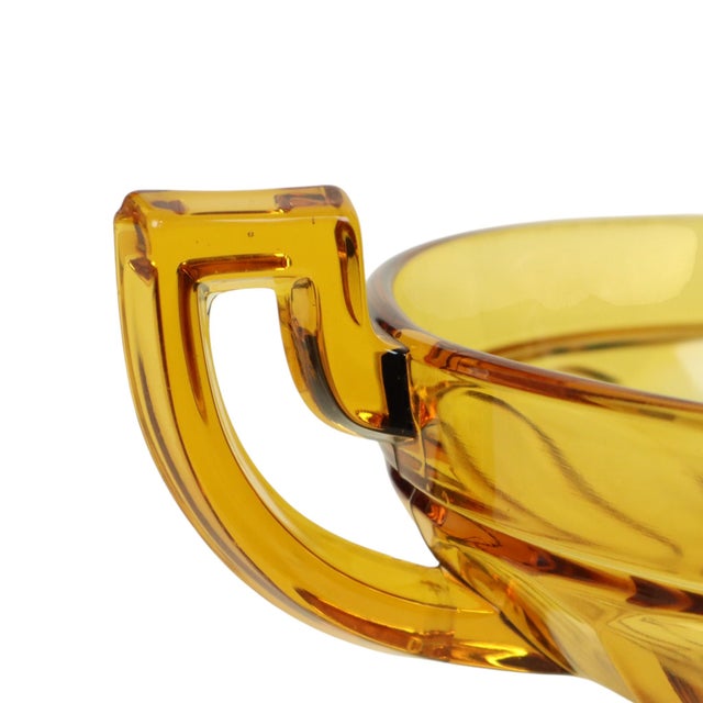 Glass Art Deco Fruit Bowl from Val Saint Lambert, 1930s For Sale - Image 7 of 14