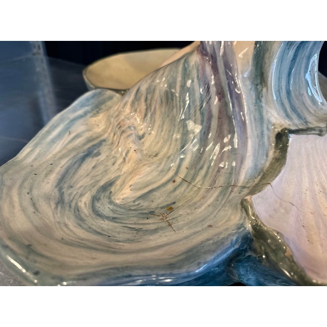 Italian Art Nouveau Glazed Ceramic Centerpiece, 1900 For Sale - Image 14 of 18