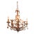 Currey & Company Isabella 5-Light Wrought Iron & Crystal Chandelier – Rhine Gold For Sale