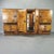 Art Deco Bar Cabinet in Briar Root and Black Glass, 1940s For Sale - Image 3 of 10