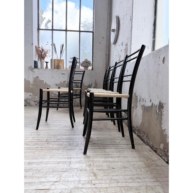 Italian Braided Rope Chairs, 1960s, Set of 6 For Sale - Image 13 of 18