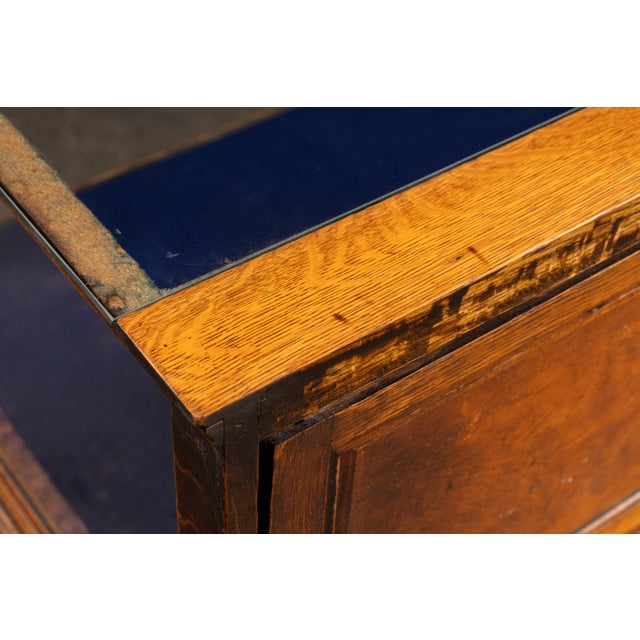 Antique Quartersawn Oak "Peerless" Display Case by Jac. Lederer For Sale - Image 18 of 18
