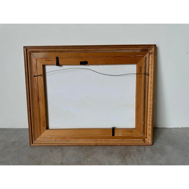 80's Vintage M. St. Onge Coastal Sunset Oil Painting, Framed For Sale - Image 10 of 10