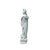 Asian Vintage Off White Porcelain Standing Bodhisattva GuanYin Lotus Statue For Sale - Image 3 of 7