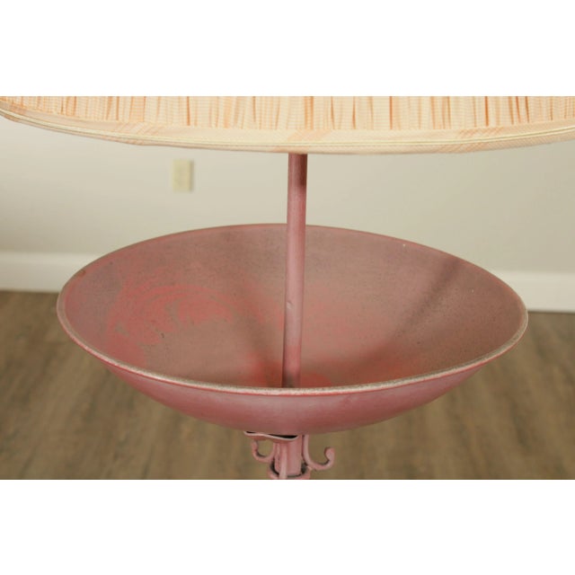 Red Salterini Style Vintage Wrought Iron Floor Lamp For Sale - Image 8 of 13