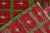 1950s 1950s Vintage Tulu Rug in Red, Green, Pink Geometric Pattern For Sale - Image 5 of 6