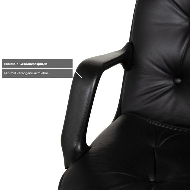 Black Comforto Executive Chair by Charles Pollock for Knoll, 1960s For Sale - Image 8 of 14