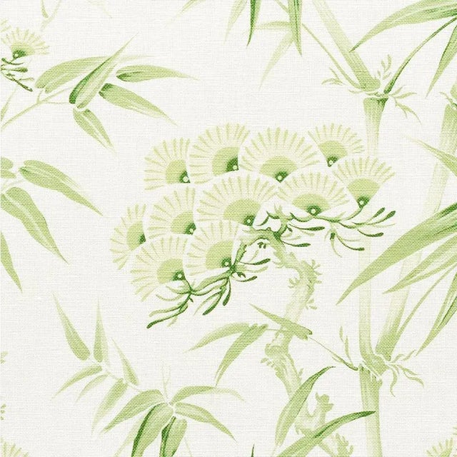 Bamboo and plum blossoms are among the traditional Japanese motifs that enliven this painterly, large-scale botanical...