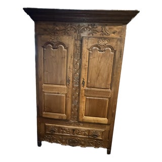 Louis XV Norman Wardrobe in Oak For Sale