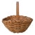 Early 20th Century American Splint Oak Gathering Basket For Sale