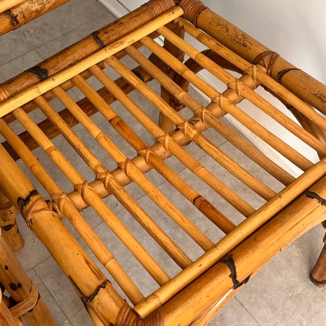 Mid-Century Bamboo and Rattan Chairs, 1960s, Set of 4 For Sale - Image 9 of 18