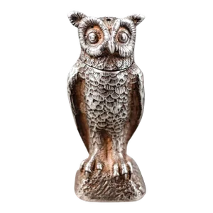 Late 18th Century Dominick & Haff 1880 Sterling Silver 925 Owl Salt Shaker