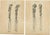 Decorated Knives, 1840, Paper, Set of 2 For Sale