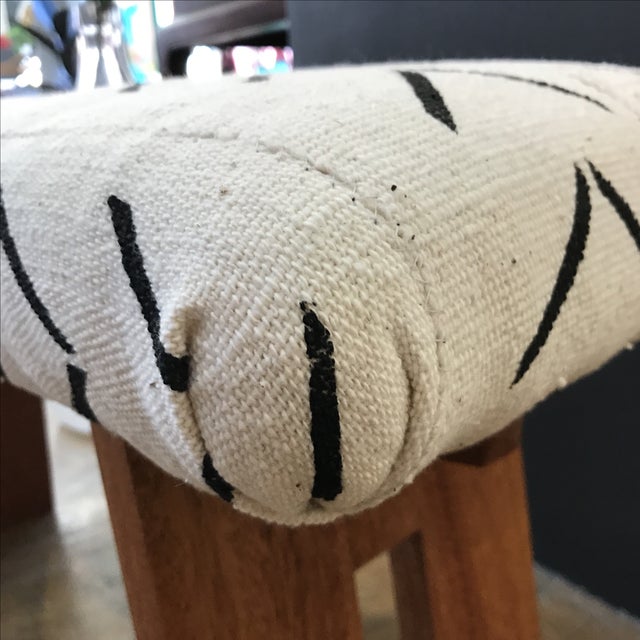 Boho African Mudcloth Bench | Chairish