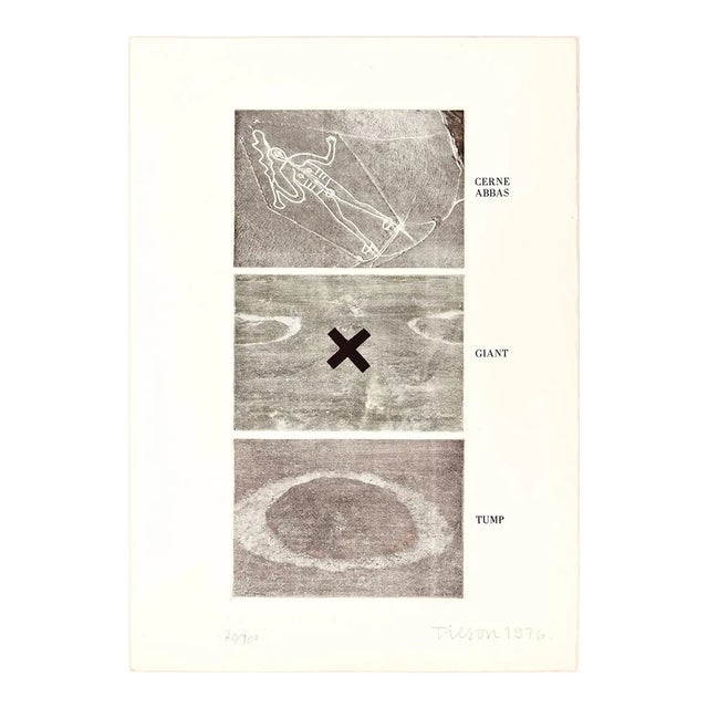 Cerne Abbas, Giant, Tump - Original Erching by Joe Tilson - 1976 1976 For Sale
