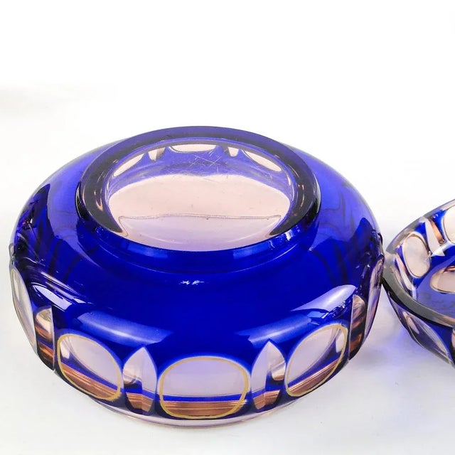 Glass Biedermeier Candyer from Egermann, Czechoslovakia, 1950s For Sale - Image 7 of 13