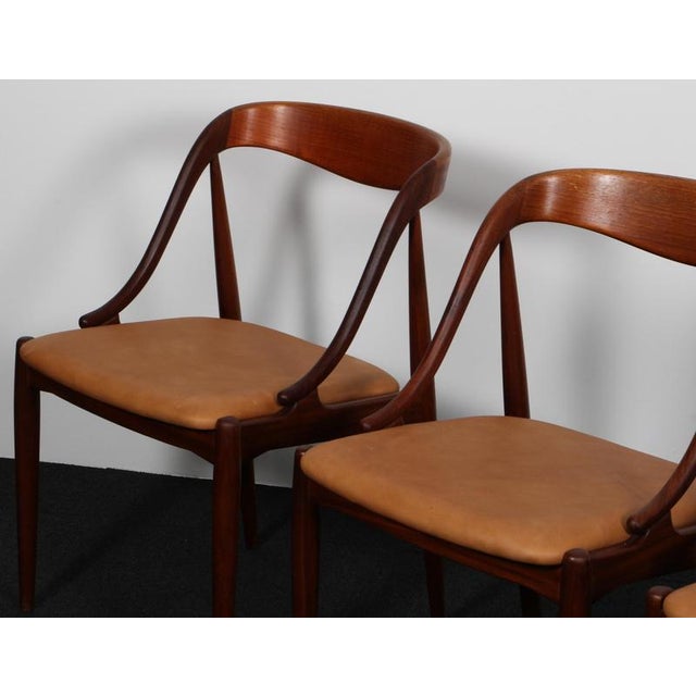Uldum Møbelfabrik Teak Model 16 Dining Chairs from Johannes Andersen, Denmark, 1960s, Set of 4 For Sale - Image 4 of 9