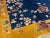 1920s Royal Blue Floral Antique Chinese Art Deco Rug 8'10" X 11'4" Handknotted Wool Carpet For Sale In New York - Image 6 of 6