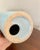 Modern Minimalist Light Blue Ceramic Vase For Sale - Image 4 of 5