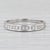 0.39ctw Classic Diamond Wedding Band 18k White Gold Stackable Anniversary Ring, Size 6.75 For Sale - Image 4 of 8