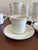 Ceramic Vintage Johnson Brothers Tivoli White Cups & Saucers — Set of 28 For Sale - Image 7 of 11