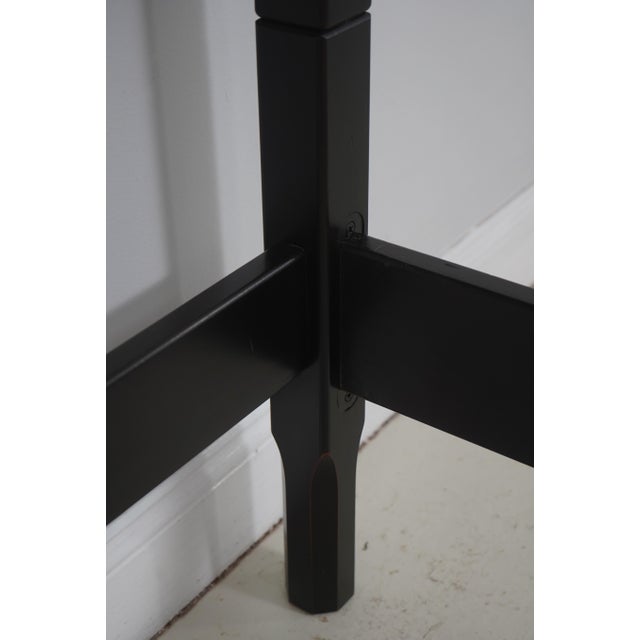 Black Stickley Black Pencil Point Queen Size Bed For Sale - Image 8 of 17