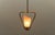 Metal Mid-Century Modern Pendant Lamp in Glass and Brass, 1950s For Sale - Image 7 of 15