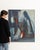 This 1960s painting from France is an oil on canvas, housed in a composition frame. Its form follows honest, well-...