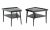 Dunbar Furniture Pair of Black Lacquer Trapezoid Shape Two Tier End Side Tables Stands For Sale - Image 4 of 11