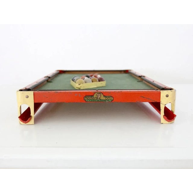 Early 20th Century Antique Toy Tabletop Billards Set For Sale - Image 5 of 9