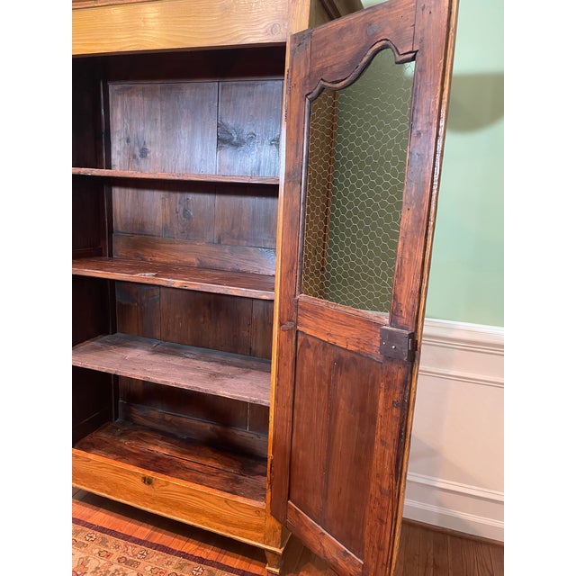French Cheese Armoire, Circa 1860 — Louis XV Pine, Documented Provenance For Sale In Baltimore - Image 6 of 12