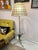 Hollywood Regency Vintage Capiz Shell Floor Lamp With Sheaf of Wheat Table For Sale - Image 3 of 11