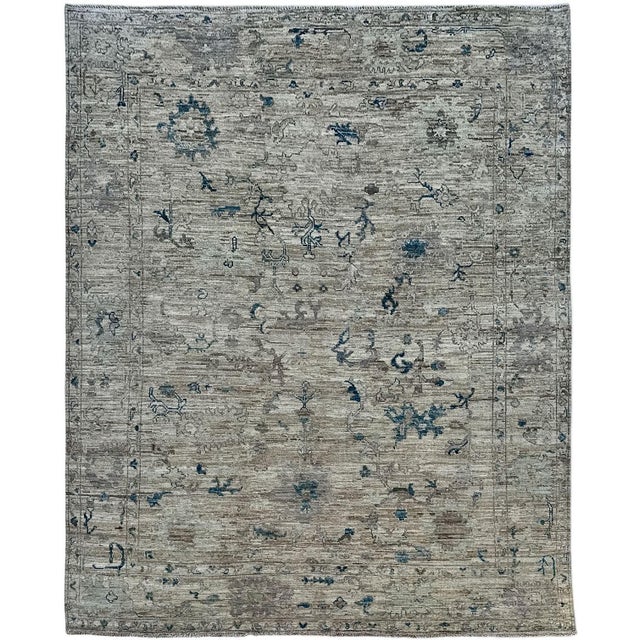 Traditional Vintage Oushak Carpet - 8'6" X 9'7" For Sale - Image 3 of 8