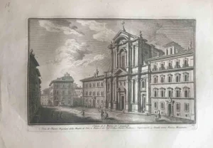 Giuseppe Vasi, Church of St. Maria in Campitelli, Etching, 18th Century
