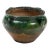 Antique Green Glazed Terracotta Planter, Provence, France, Early 20th Century. For Sale