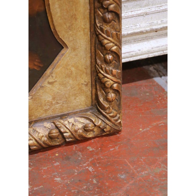 18th Century Spanish Baroque Saint Julius Martyr Oil Painting With Angels For Sale - Image 11 of 13