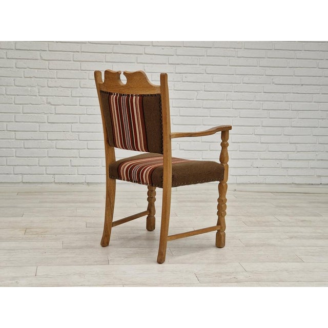 Danish Armchair in Oak Wood, 1960s For Sale - Image 11 of 18