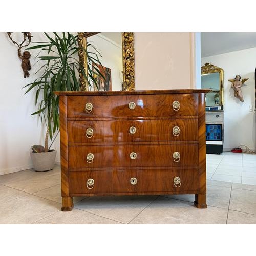 Biedermeier Chest of Drawers in Walnut For Sale - Image 17 of 18